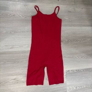 Cherry Red Romper
